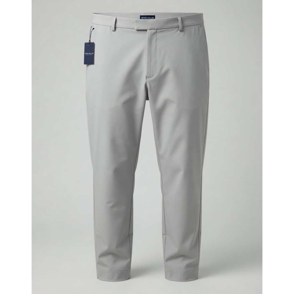 Peter Millar Blade Tailored Fit Ankle Pants Men's 42x30 Gray 4-Way Stretch NWT